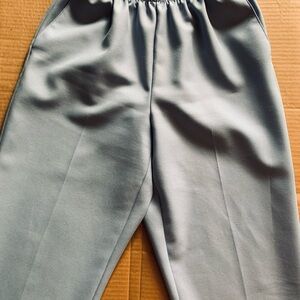 Alfred Dunner Light Blue Polyester Dress Pants.
